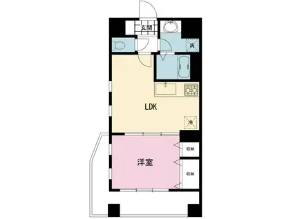 ファーストクラス横濱第2(1LDK/2階)の間取り写真