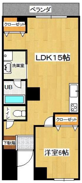 スターパレス薬円台(1LDK/2階)の間取り写真