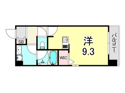 LE CINQ 尼崎東(ワンルーム/7階)の間取り写真