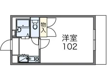 マ・メゾン(1K/1階)の間取り写真