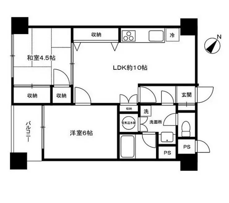 ライオンズマンション西新宿 10階階 間取り