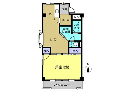 サンシャイン星崎(1LDK/6階)の間取り写真