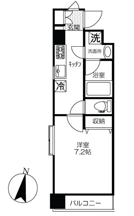 カナール中村橋 4階階 間取り