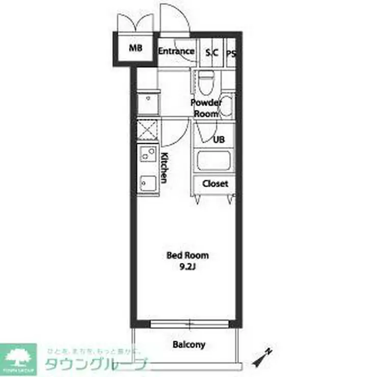 カスタリア用賀 5階階 間取り