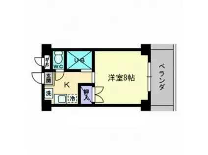 レジデンス春日町(1K/7階)の間取り写真