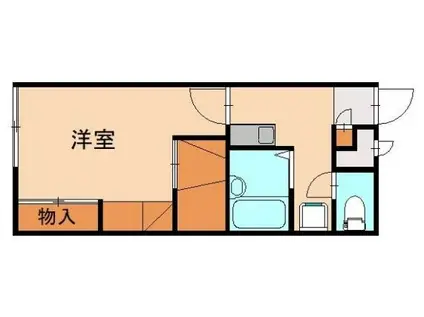 レオパレス日の里II(1K/2階)の間取り写真