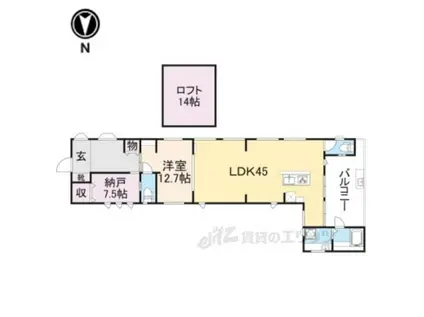 スタイル2(2LDK/3階)の間取り写真