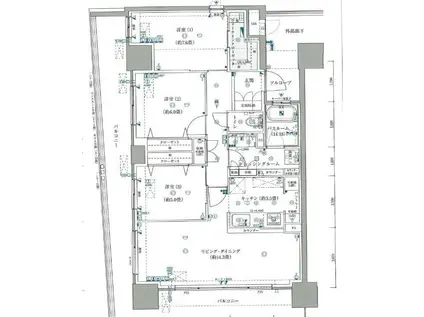 ザ サンズ熊本城公園(3LDK/6階)の間取り写真