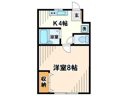 第3松風コーポ(1K/2階)の間取り写真