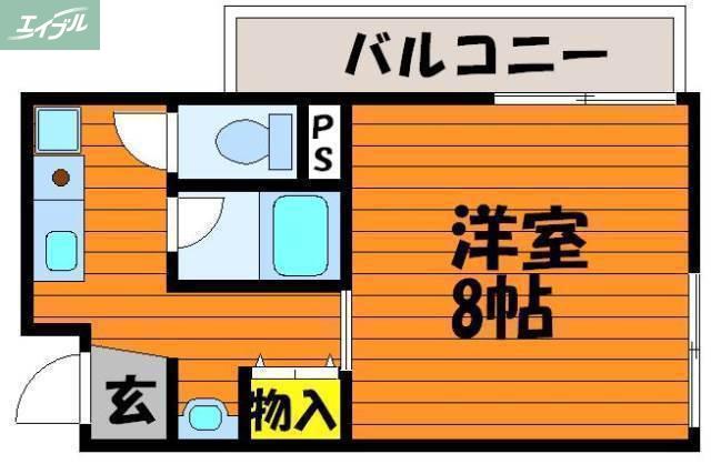 ストゥディオアレズ(ワンルーム/4階)の間取り写真