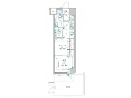 セジョリ上石神井(1DK/4階)の間取り写真