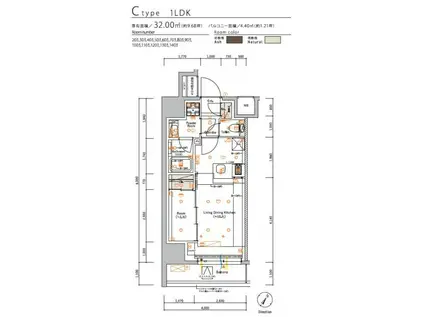 SYFORME MACHIDA(1LDK/6階)の間取り写真