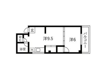 ドリームハイツ(2DK/3階)の間取り写真