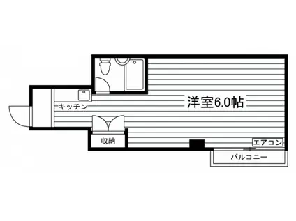 スカイセブン田中(ワンルーム/5階)の間取り写真