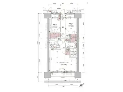 プレミスト鷹匠(2LDK/4階)の間取り写真