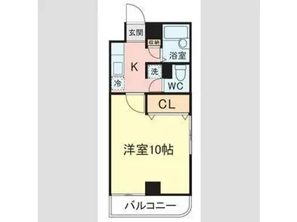 A-ONE(1K/5階)の間取り写真