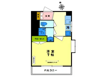 サニーハイツ21(1K/3階)の間取り写真