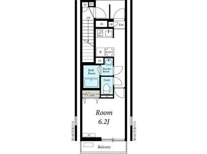 リブリ・ひふみ(1K/1階)の間取り写真
