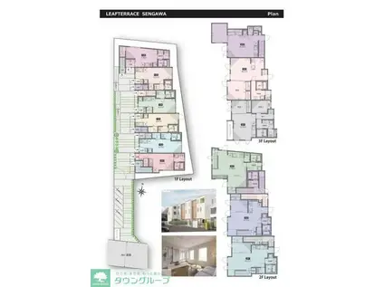 リーフテラス仙川(ワンルーム/1階)の間取り写真