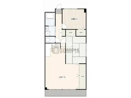 エステート15(2LDK/2階)の間取り写真