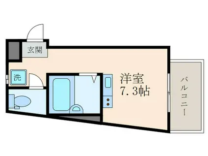 ミストア尼崎駅前(ワンルーム/2階)の間取り写真