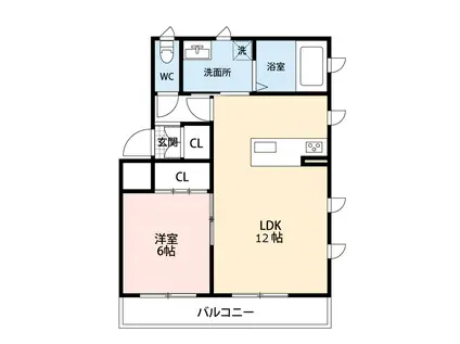 TSUBAKI-SO(1LDK/3階)の間取り写真