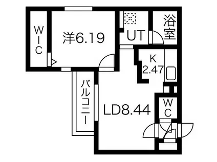 ARTURA(1LDK/4階)の間取り写真
