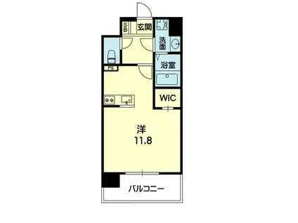 HAPPY MANSION 世安(ワンルーム/8階)の間取り写真