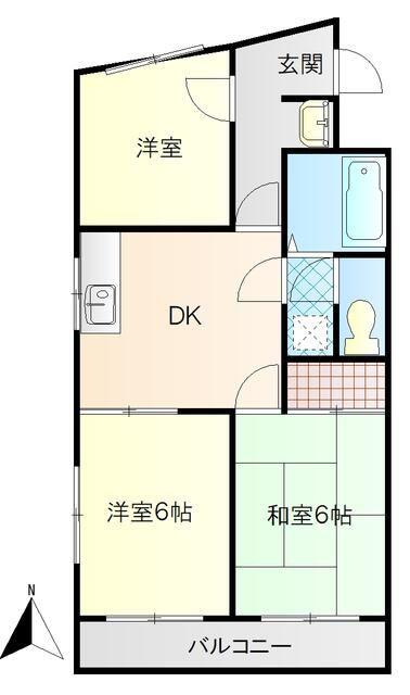 ハイツノザワ(3DK/1階)の間取り写真