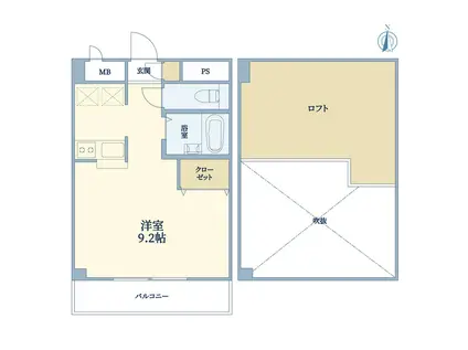 ESY自由が丘(ワンルーム/3階)の間取り写真