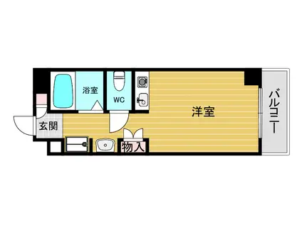 レジーナ西宮北口I(ワンルーム/1階)の間取り写真