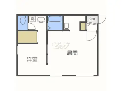 エクセレンス中島公園(1LDK/3階)の間取り写真