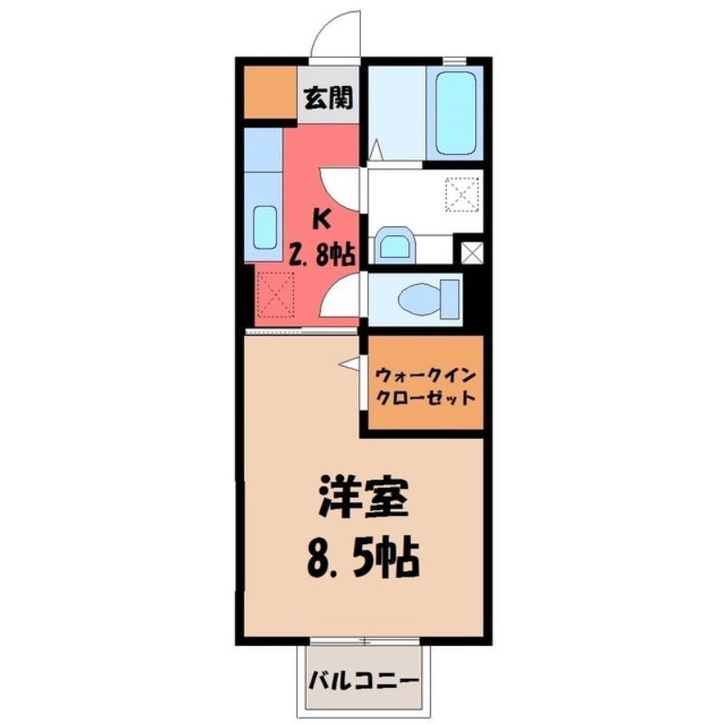 プリマベーラ(1K/1階)の間取り写真