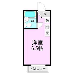 メイプル羽根北(ワンルーム/1階)の間取り写真