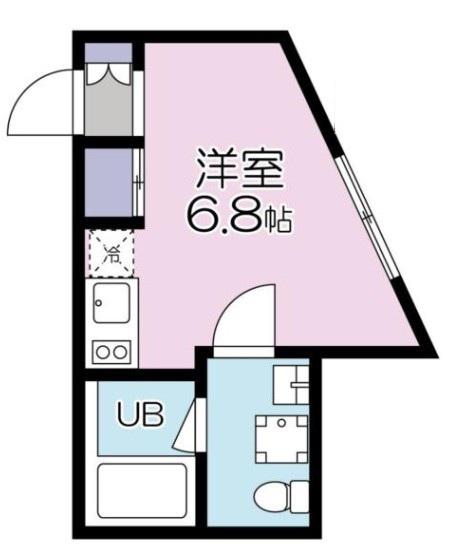 HIGASHI・NIPPORI・PRESS(ワンルーム/1階)の間取り写真