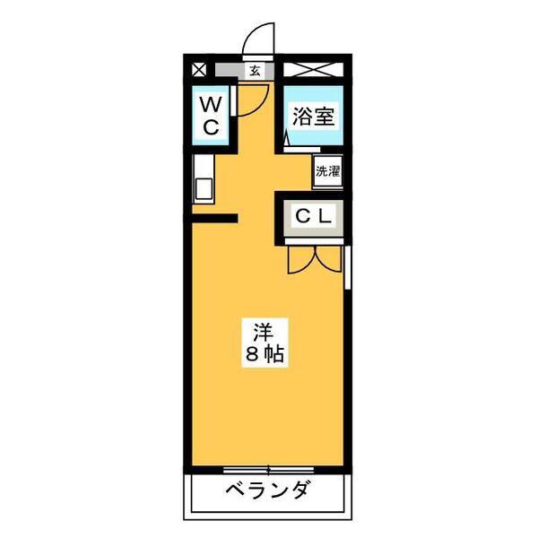 エクセル塩釜III(1K/4階)の間取り写真