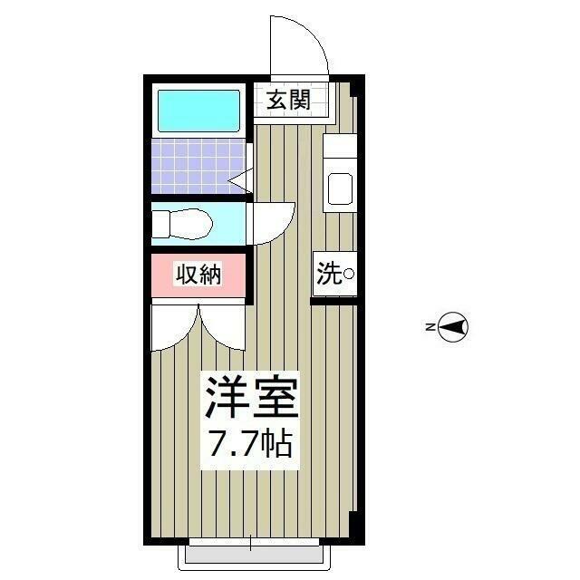 リエス厚木金田(ワンルーム/3階)の間取り写真