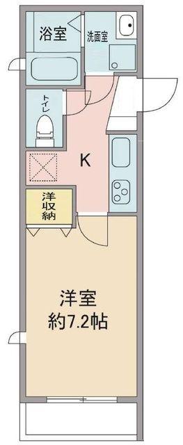 クレールすみれ(1K/2階)の間取り写真