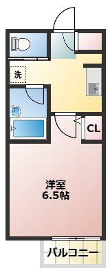 ブランドール(1K/2階)の間取り写真