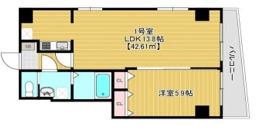 LEVANTE両国 701(1LDK/7階)の間取り写真