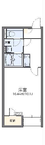レオネクスト晋(1K/1階)の間取り写真