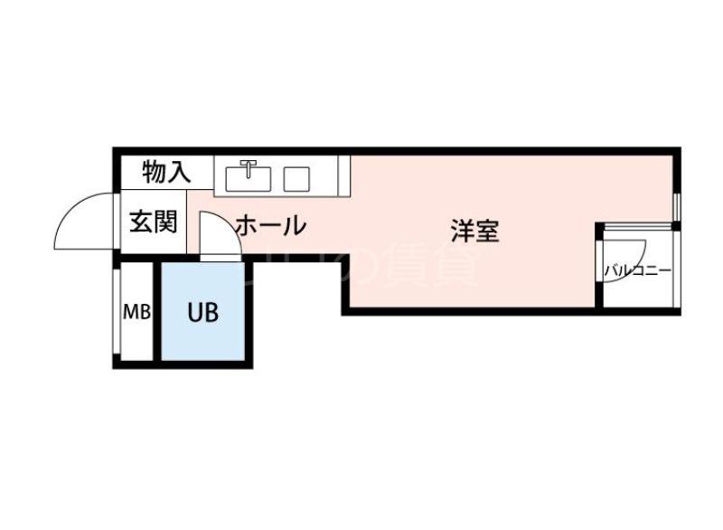 アップルコート川崎2(ワンルーム/1階)の間取り写真