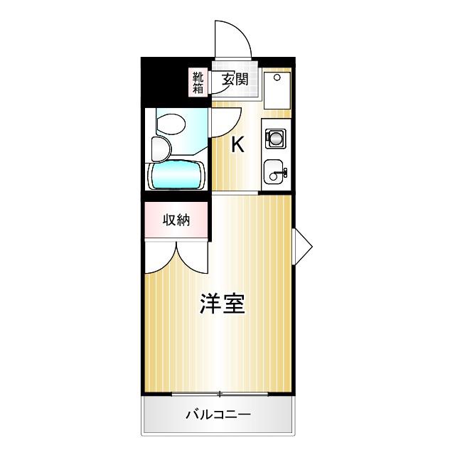 フェニックスマンション阿佐谷第2(1K/2階)の間取り写真