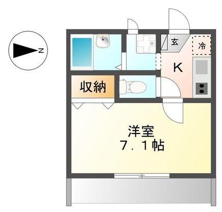 MILLET FIELD(1K/1階)の間取り写真