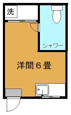 沖縄ハイランズアイリ(ワンルーム/1階)の間取り写真