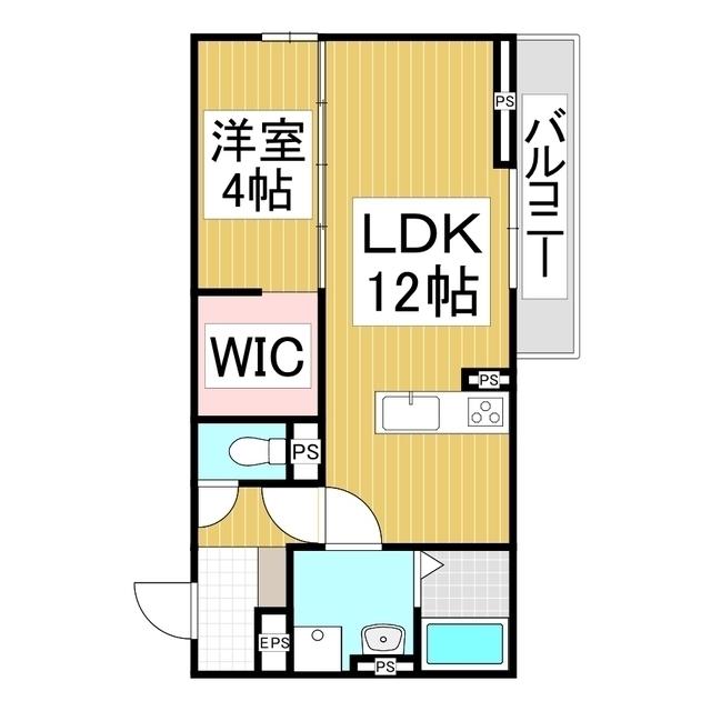 サニーコート久家(1LDK/2階)の間取り写真