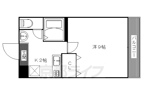 CASA DE MANISES(1K/2階)の間取り写真