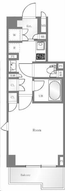 ルーブル中板橋(1K/3階)の間取り写真
