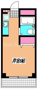 メゾンドエム(ワンルーム/1階)の間取り写真