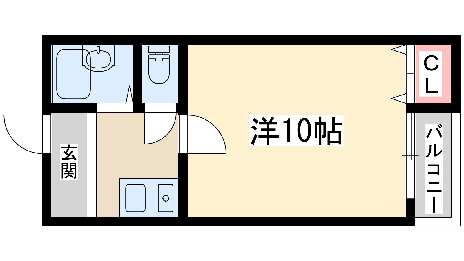 コートヴィエール新大阪(1K/5階)の間取り写真